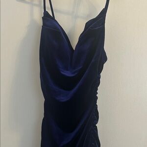 Elegant Navy Blue Maxi Dress